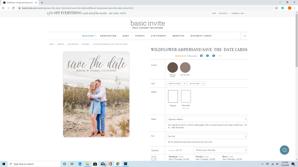 Wedding save the date template