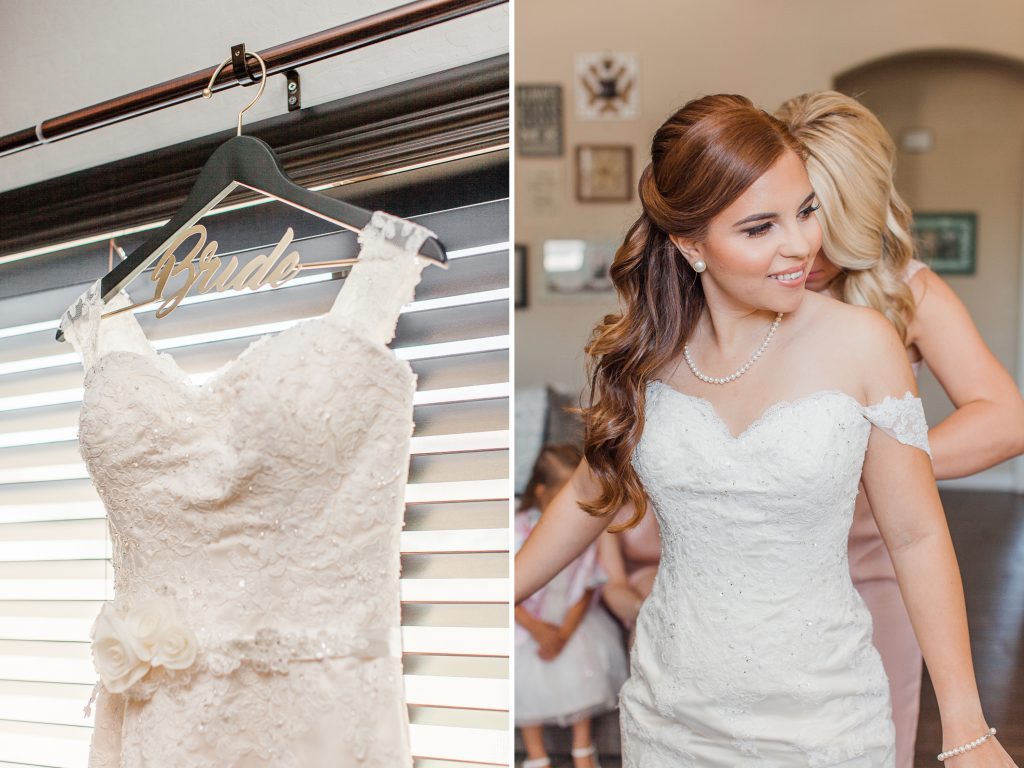 Wedding Dress on Hanger